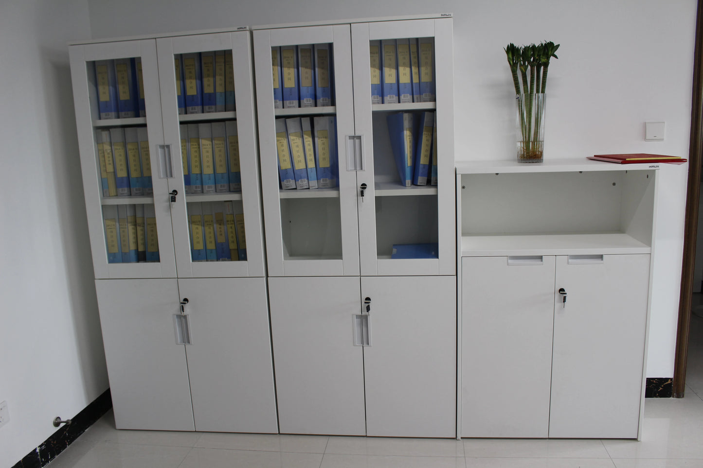 Customization Factory Direct Selling Locker Office Furniture  Locker File Cabinet Wooden Storage Cabinet