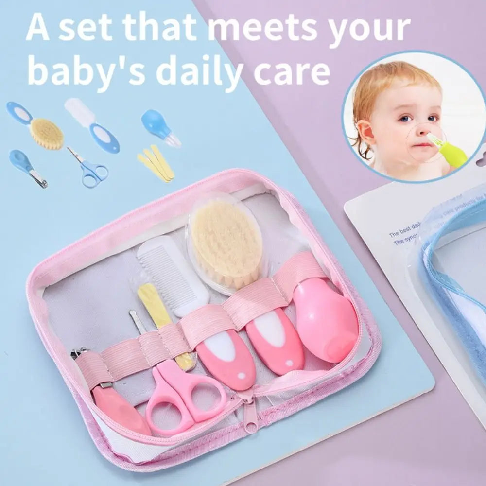 Head Comb Baby Care Kit Brush Sharpener Nursery Care Set Nail Clipper Tool Package Newborn Cleaning Supplies Toddler Gift