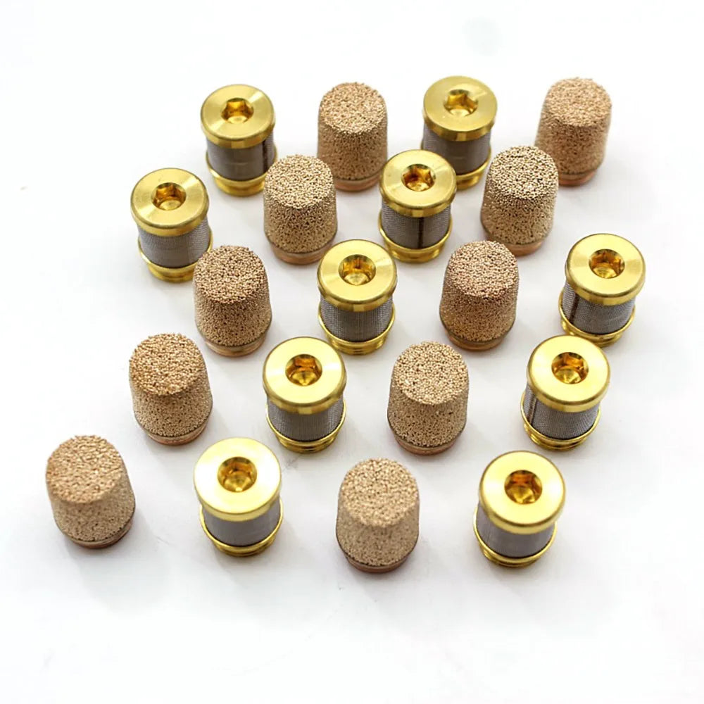 1/5/10/20/50pcs Danfoss Fuel Injector Filter, Copper Particle Filter Element, Stainless Steel Alloy Filter