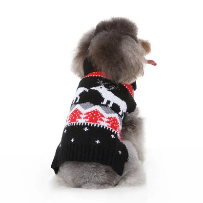 Dog Sweater, Pet Hoodie, Skull Coat, Pet Clothing, Elk Christmas Puppy Dog Clothes, Autumn Pet Clothes
