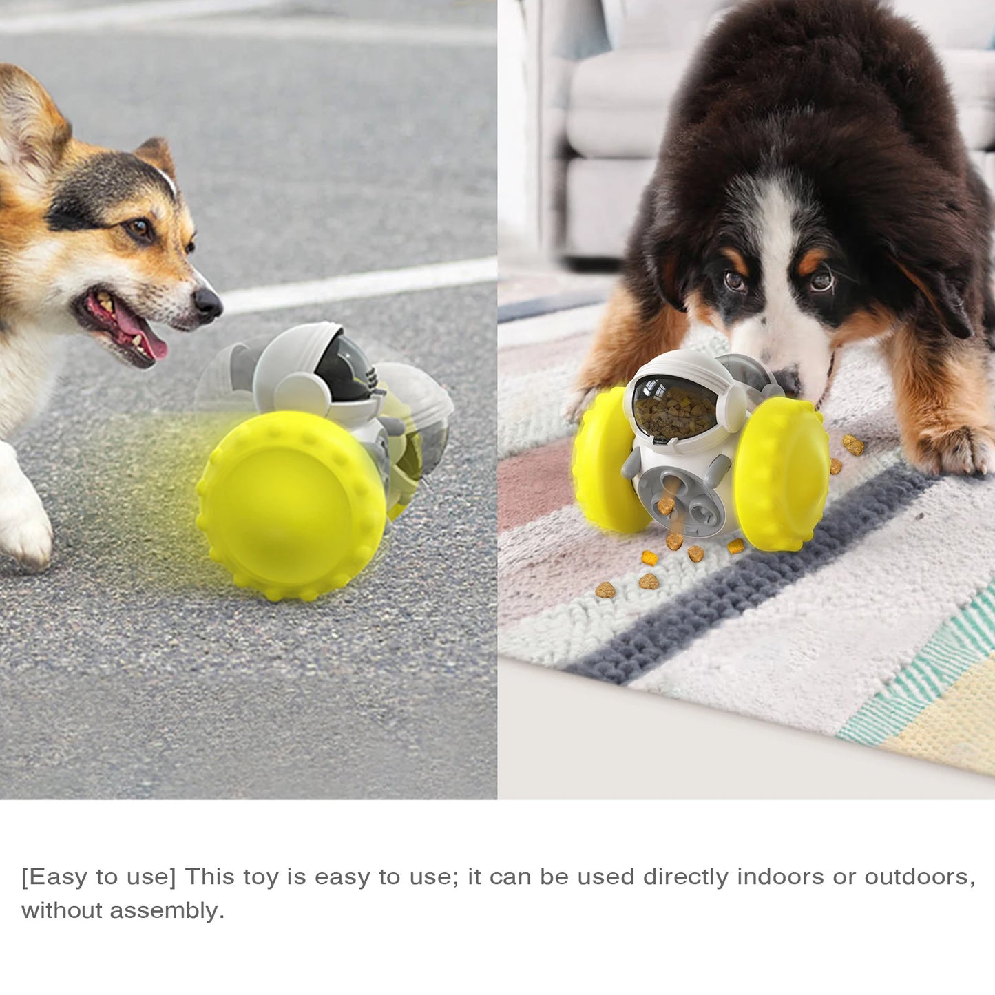 Pet Balance Car Slow Feeder Toy Interactive Treat Dispenser for Dogs Cats Anti-overturn Gravity Move Puzzle Toy Relieve Anxiety