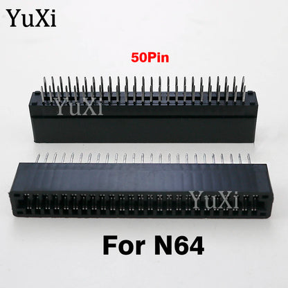 1Pc Game Card Slot For SFC SNES FC Console Connector 64Pin 60Pin 62Pin 50Pin Game Cartridge Slot 2.5mm Interval For N64