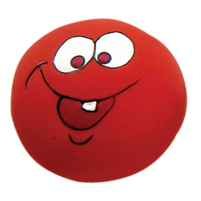Rubber Dog Puppy Pet Play Squeaky Ball Chewing Toys With Face Fetch Bright Balls Dog Accessories Sounding Toy игрушки для собак