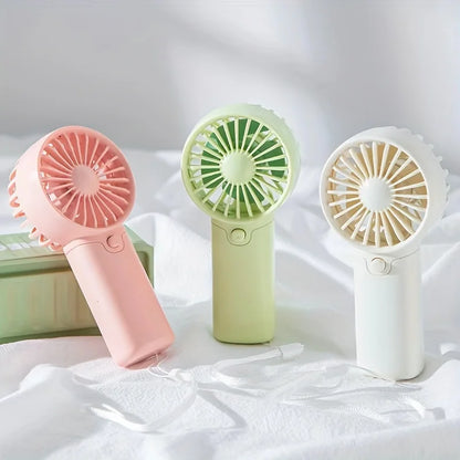 Mini Portable Fan, Lightweight Handheld Fan - Ideal for Office, Outdoor, Traveling (Requires AAA batteries, not included)