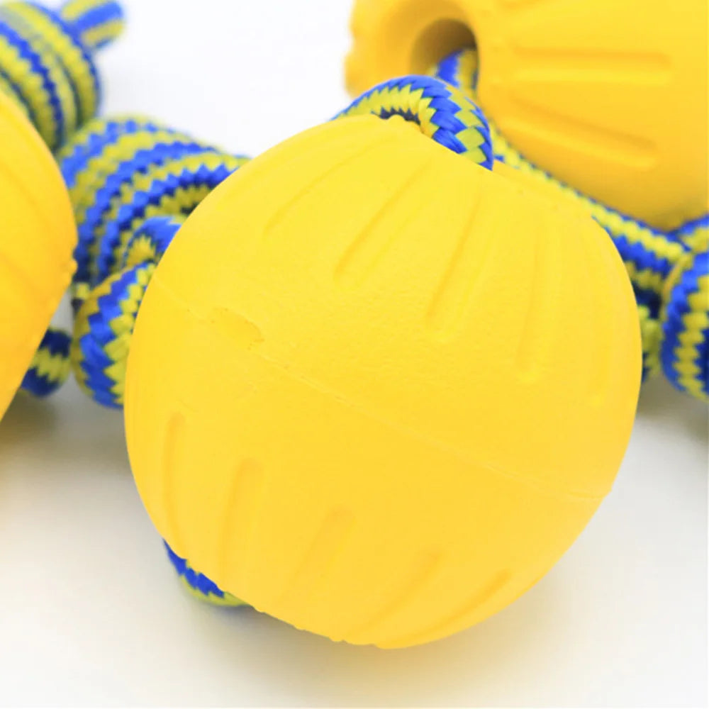 Pet Ball Toy without Rope Interactive Dog Training Chew Tooth Cleaning Indestructible Healthy Solid Core EVA Durable Elastic Toy