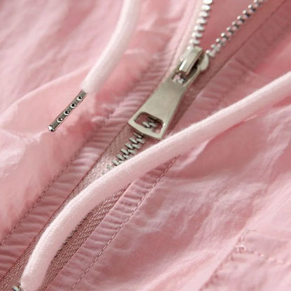 Simplicity Thin Sunscreen Clothing Anti UV Loose Summer Long Sleeved Jacket Waterproof Quick Dry Women's Coat Outdoor Sports