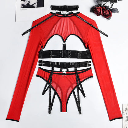 Bikini Fashion Sexy Three-Piece Suit Complex Strap Halter Waist Seal Nightclub Sexy Underwear