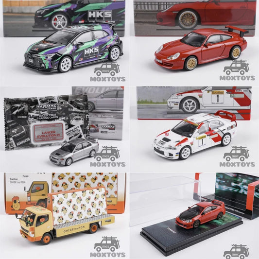 Tarmac Works TW 1:64 HKS GR GT3 Lancer Fuso DC5 Diecast Model Car