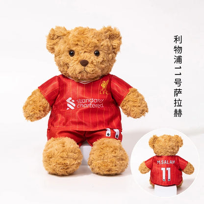 Plush Football Player Toys Plushie Teddy Bear Doll Souvenir For Children