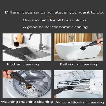 Kitchen Glass Steam Cleaner, Grease Remover, High-Temperature Carpet Sanitizer, Bathroom Bathtub Cleaner Household cleaning tools suitable for disinfecting and cleaning range hoods, air conditioners, and home appliances