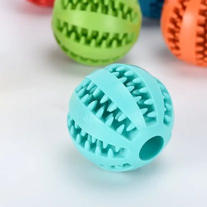Silicone Pet Dog Toy Ball Interactive Bite-resistant Chew Toy for Small Dogs Tooth Cleaning Elasticity Ball Pet Products 5cm