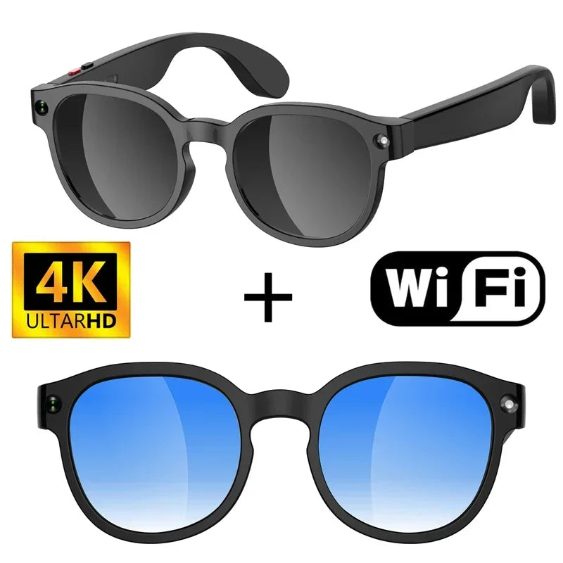 Lenovo 4K AI Smart Glasses with Camera Anti-Shake Video Recording & WiFi Transmission Real-Time Translation Smart Glasses