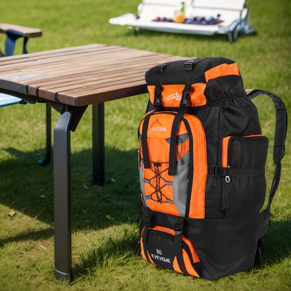 80L Waterproof Hiking Camping Backpack Trekking Bag Rucksack Large Capacity Travel Backpack Men Outdoor Sport Mountaineering Bag