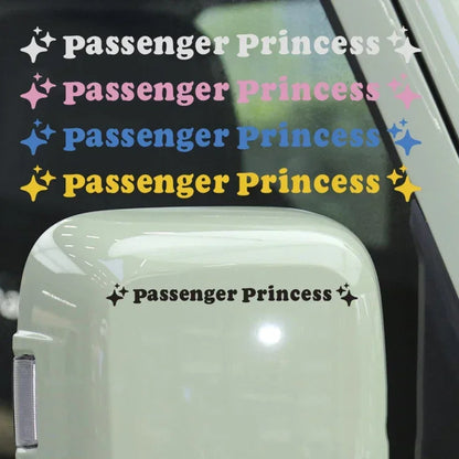 2pcs Mirror Decoration Sticker Passenger Princess Star Mirror Decal Sticker Rearview Mirror Car Vinyl Decoration Funny Car Decal