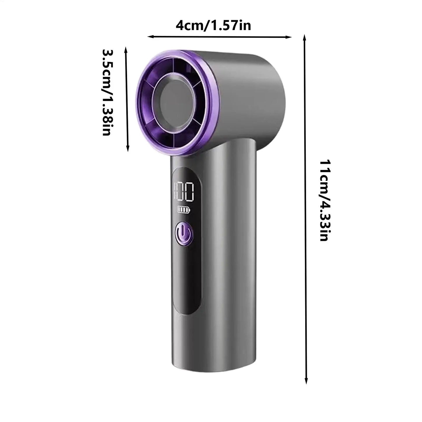 Portable Fan For Travel Mini: Small Pocket Handheld Fan Personal Rechargeable Turbo USB High Speed Keeping Cool In Hot Weather