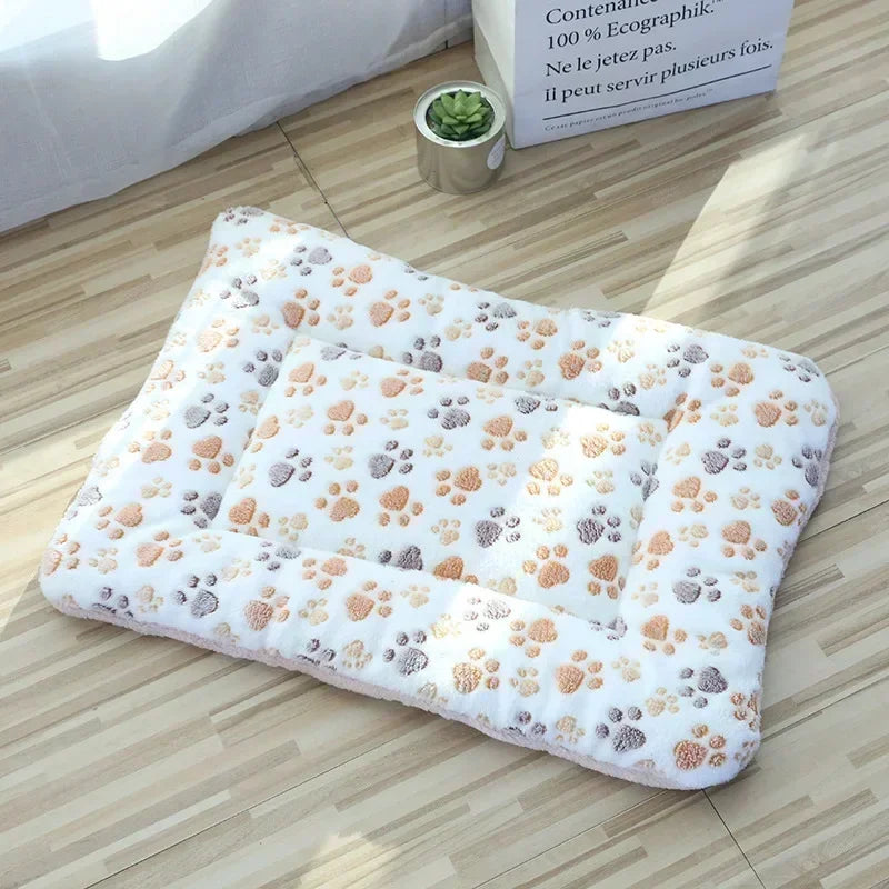 Soft Pet Bed Mats Short Plush Pet Sleeping Bed Mats for Cats Dogs Cute Pad Blanket Warm Kitten Cushion Cat Accessories