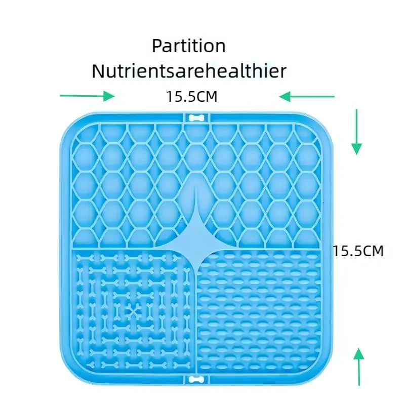 Pet Lick Silicone Mat Dogs Pet Slow Food Plate for Dog Bathing Distraction Silicone Dog Sucker Food Training Dog Feeder Supplies