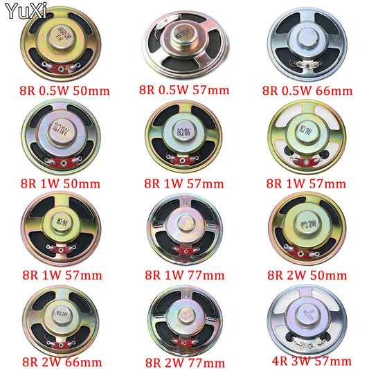 Waterproof Speaker 4 ohm 8 Ohms 0.5/1/2/3 Watt 0.5W 1W 2W 3W 4R 8R Diameter 40mm 45mm 50MM 57MM 66MM 77MM 5/6.6CM LoudSpeaker