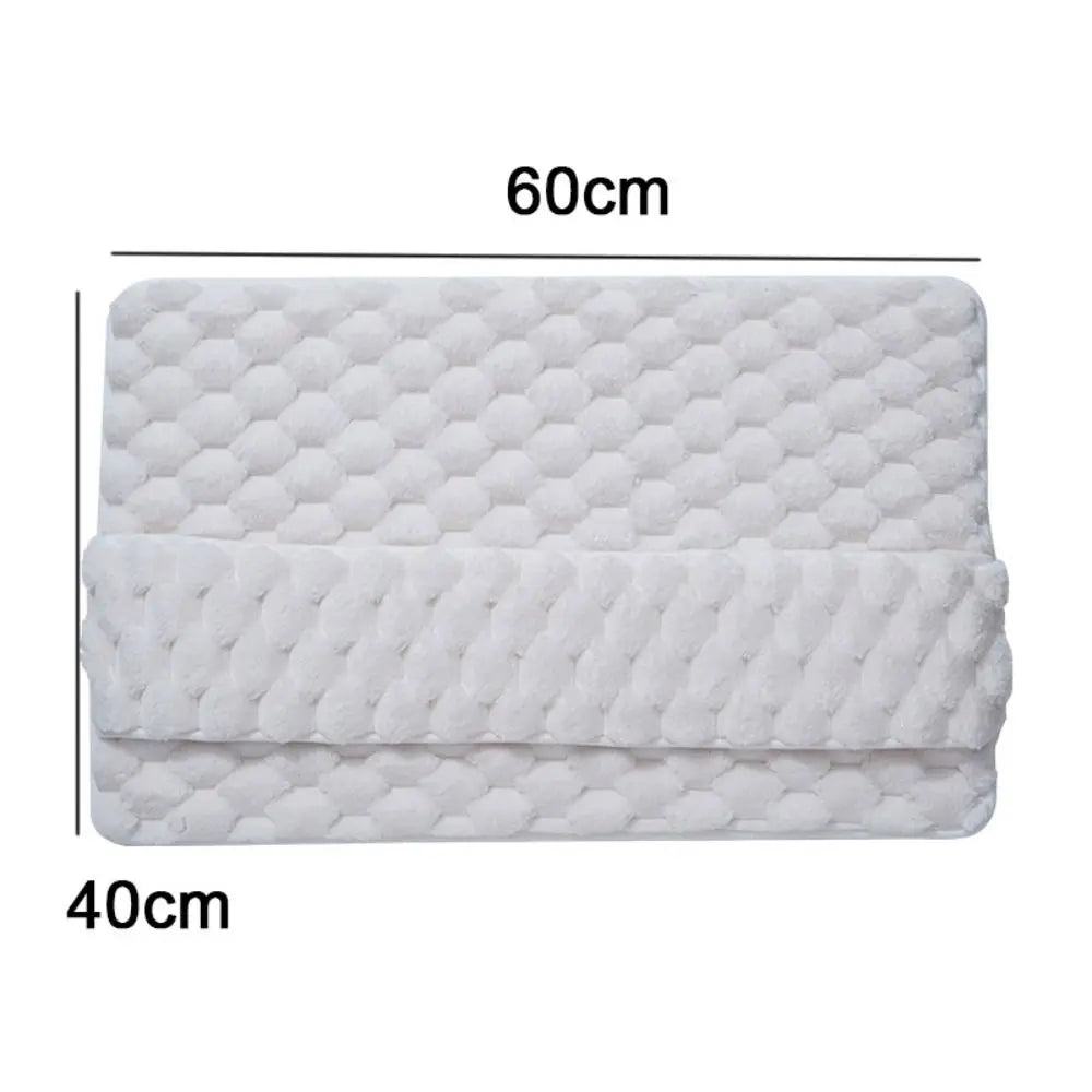 Practical Anti-slip Bath Mat Soft Washable Bathroom Floor Mat Household Water Absorption Floor Rug Bathroom Decor