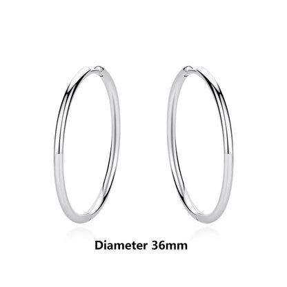 New 2026 Original 925 Sterling Silver Earrings For Women Piercing Hoop Love Heart Earings Rose Gold Wedding Gift Luxury Jewelry