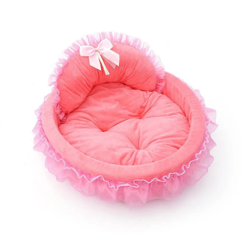 New Cute Princess Bed Pet  Cat Supplies Cat Kennel Four Seasons Universal Soft and Comfortable Kennel