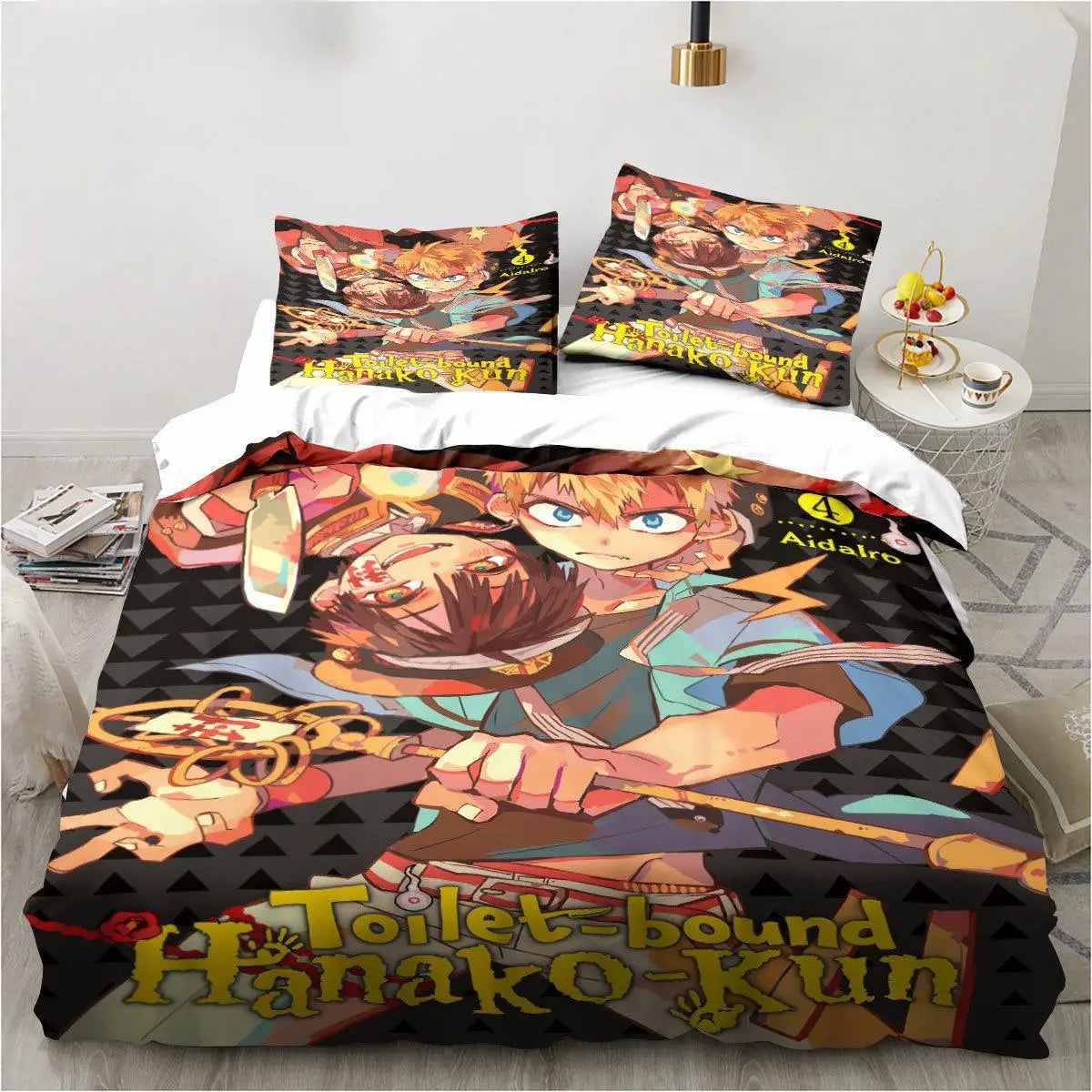 Anime Toilet-Bound Hanako-kun 3D Printed 2/3pcs Bedding Set Duvet Covers Pillowcases Comforter Bedding Set Bedclothes Bed Linen