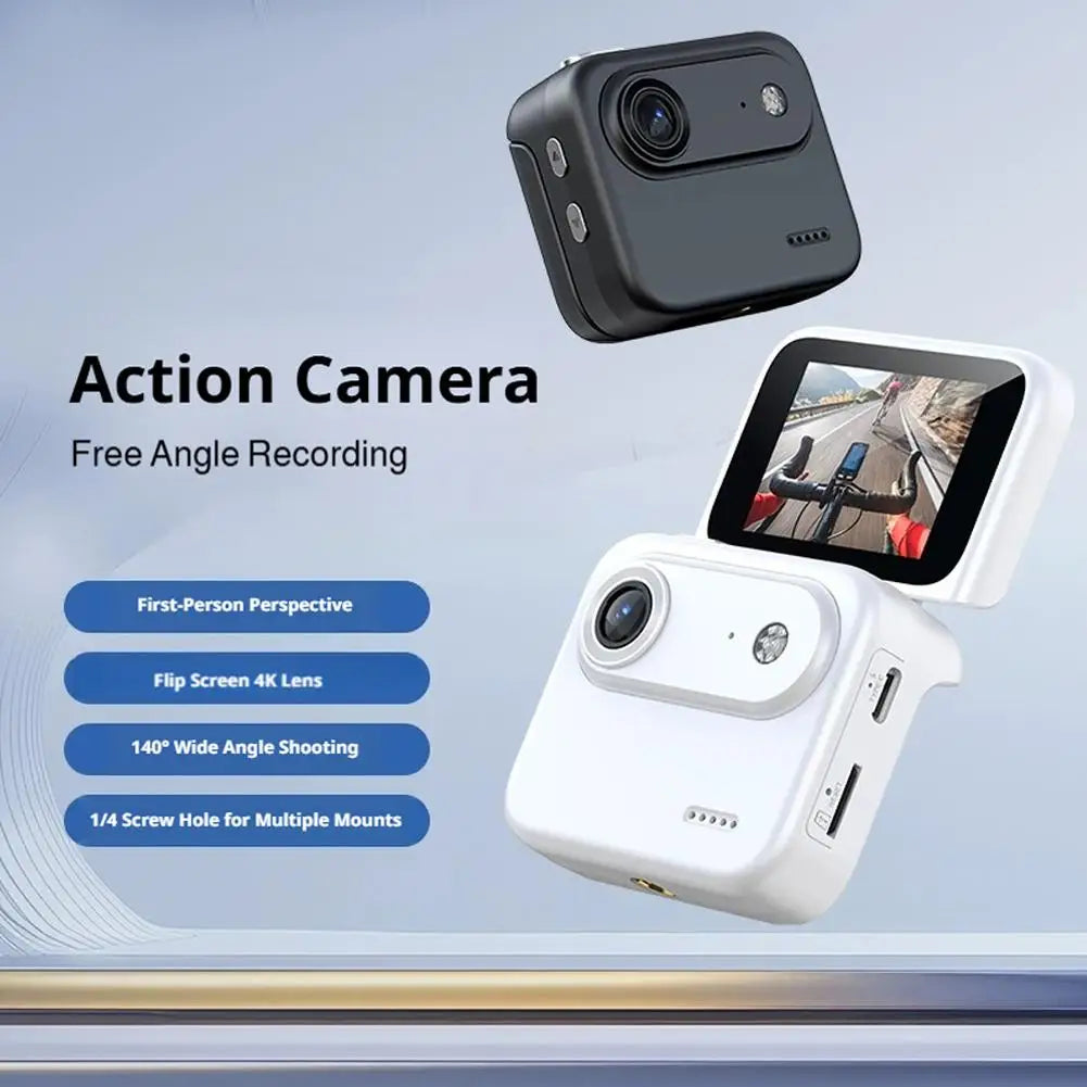 Y360 action camera with flip screen 4K ultra-high definition recording VLOG ready image stabilization wide-angle lens loop camer