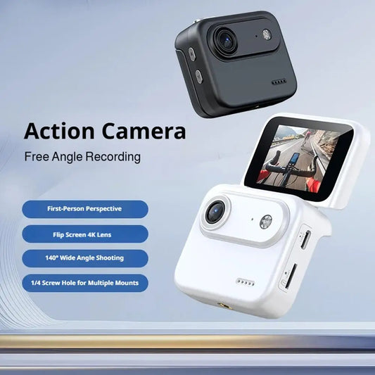 Y360 action camera with flip screen 4K ultra-high definition recording VLOG ready image stabilization wide-angle lens loop camer