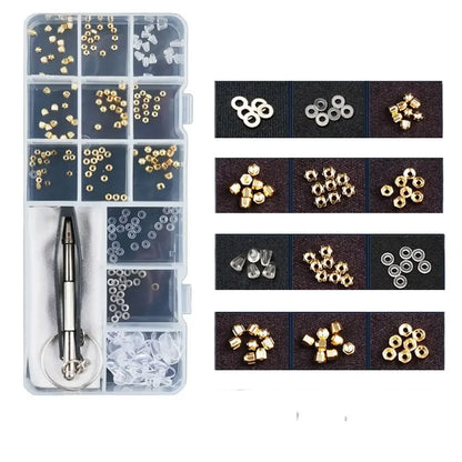 Screws Replacement With Tweezers Sun Glasses Nuts Glasses Screws Sets Eyeglass Nose Pads Sunglass Repair Tool Glasses Screws