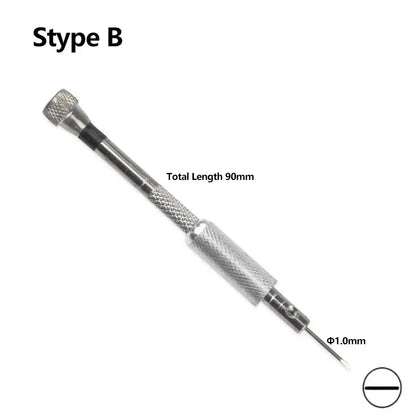 Small 0.8-1.6mm Steel Screwdriver For Watch Glasses Repairing Portable Hand Tools Band Removal With Mini Link Pins Watchmaker