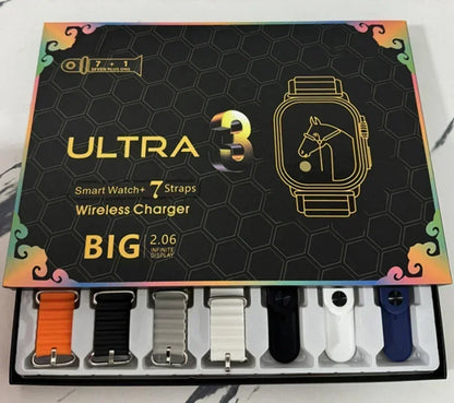 7 Watch Straps New Watch10 Ultra 3 Smartwatch 2.2HD Amoled Circular Screen ECG Monitoring Reloj Inteligente Wristwatch