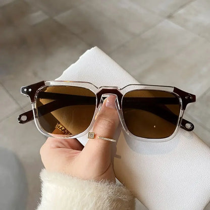 Cool Square Sunglasses Fashion Vintage UV400 Tint Ocean Lens Sun Glasses Retro 90s Glasses for Women & Men