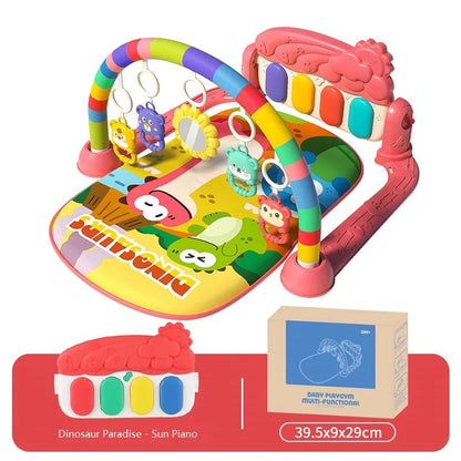 Baby Fitness Racket Piano Toy Newborn Baby Music Pedal Piano Fitness Equipment Soft Detachable Baby Climbing Mat Pedal Toy