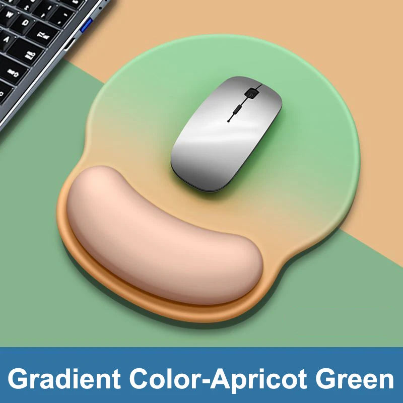 Gradient color mouse pad, comfortable wrist rest, non-slip mouse pad, soft mouse pad and wrist rest, computer desktop mouse pad