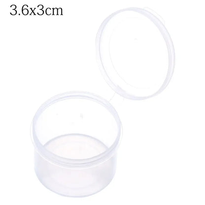 1Pcs Plastic Transparent Storage Box Small Items Sundries Jewelry Organizer Case Beads Container Pill Chip Box Tools Accessories
