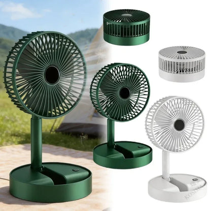 Portable Desktop USB Fan - Folding Retractable Mute USB Charging Mini Electric Fan for Office Dormitory Home Car One WORLDKPI