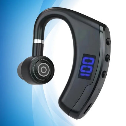 Digital Display Headset Headphone Handsfrees Wireless Ear Hook Earphone Noise Reductions and Sweat Proof for all smartphones
