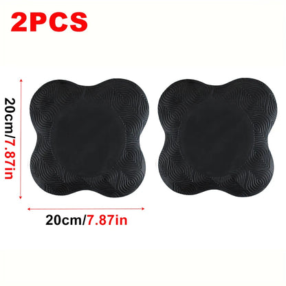 2Pcs Tpe Yoga Kneeling Mats Thickened Anti Slip Yoga Kneeling Protective Pad Sport Fitness Elbow Knee Mat Knee Flat Support