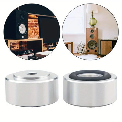 4Pcs Speaker Spikes Stand Feet Pad Aluminum Alloy Speaker Isolation Stand Feet Pad Speaker Feet Pad for Speaker