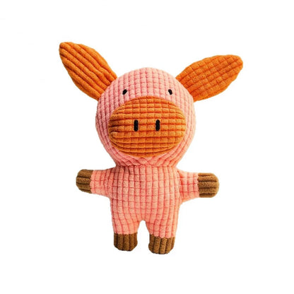 Pet Supplies: Durable Chew-Resistant Corn Plush Toys for Cats and Dogs, with Sound and Various Cartoon Designs