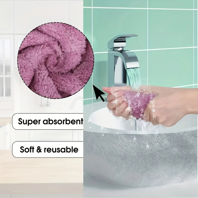 10PCS Multi-purpose Kitchen Towels,Durable,Highly Absorbent,Used for Efficient Cleaning in Bathroom,Living Room,Outdoor Etc