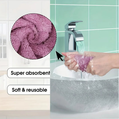 10PCS Multi-purpose Kitchen Towels,Durable,Highly Absorbent,Used for Efficient Cleaning in Bathroom,Living Room,Outdoor Etc