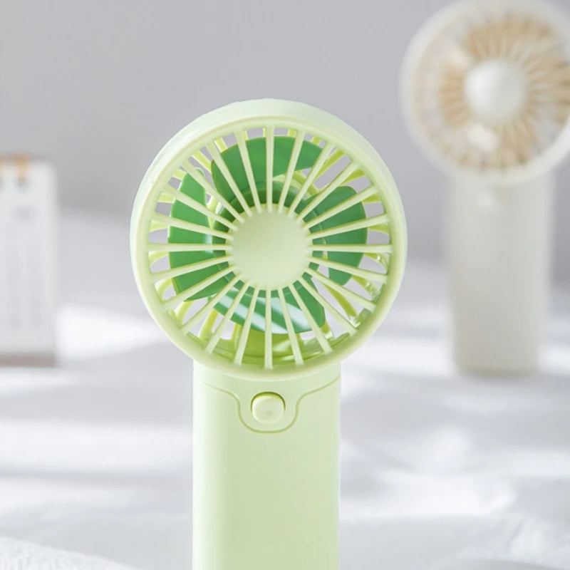 Portable Fan Convenient Mini Pocket Fan for Summer Outdoor Travel Home Offic Handheld Fan Lightweight AAA Battery Air Coolers