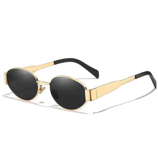 New Sunglasses For Women And Men Sun Glasses Alloy Oval Eyewear