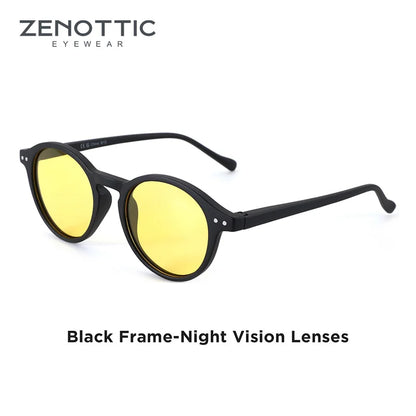 ZENOTTIC Retro Polarized Sunglasses 2026 2025 Men Women Vintage Small Round Frame Sun Glasses Polarized Lens UV400 Goggles Shade