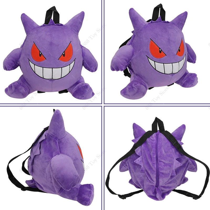 Hot Sale Pokemon Plush Backpack Toys Cute Psyduck Charizard Gengar Mimikyu Snorlax Ho-Oh Piplup Stuffed Schoolbag Peluche Dolls