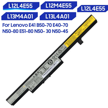 41Wh High-Quality Replacement Battery For Lenovo E41 B50-70 E40-70 N50-80 L12L4E55 L12M4E55 L13M4A01 L13L4A01 L13S4A01 2800mAh