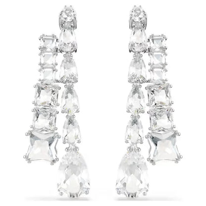 2025 New Trend Fine Wedding Jewelry Set Charming Luxury White Water Drop Crystal Fashion Women's Necklace Bracelet Earrings Ring