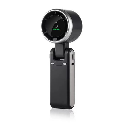 Portable Fan Mini Handheld Rechargeable Bladeless Electric Fan Clip Waist Fan Suitable for Outdoor Ventilation Desktop Small Fan