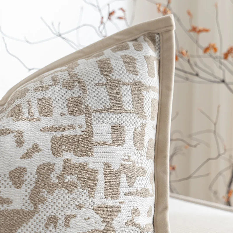 High End Luxury Geometric Jacquard Cushion Cover Modern Premium Pillow Covers Decorative 45x45/50x50cm Home Decor Designer